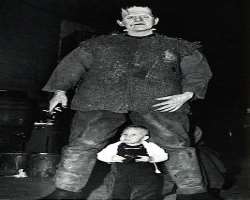The heavy brace which was a part of his Frankenstein costume left him with chronic back trouble for most of his adult life. He had to undergo three su